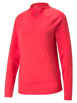 Puma Ladies Mesh Quarter Zip Pullover