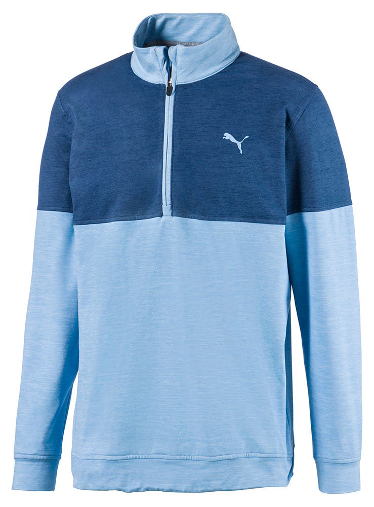 puma essentials quarter zip top mens