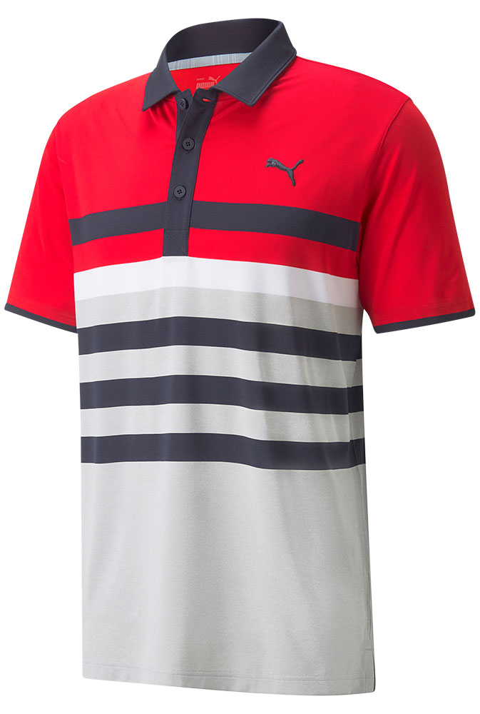 Red puma golf clearance shirt