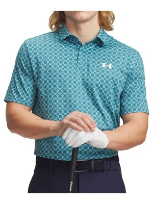 Under Armour Mens Matchplay Printed Crab Geo Polo Shirt