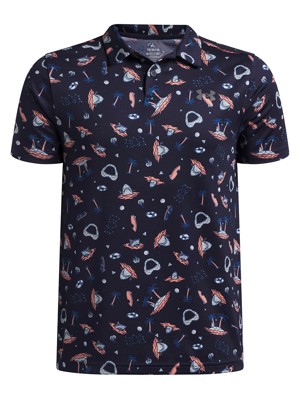 Under Armour Junior Boys Matchplay Printed Polo Shirt