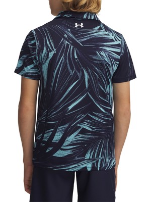 Under Armour Junior Boys Matchplay Printed Palm Macro Polo Shirt