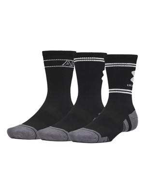 Under Armour Performance Tech Logo Crew Socks (3 Pairs)