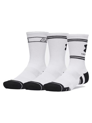 Under Armour Performance Tech Logo Crew Socks (3 Pairs)