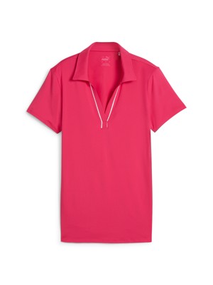 Puma Ladies Cloudspun Piped Short Sleeve Polo Shirt
