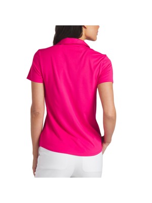 Puma Ladies Cloudspun Piped Short Sleeve Polo Shirt