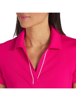 Puma Ladies Cloudspun Piped Short Sleeve Polo Shirt