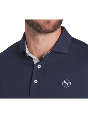 Puma Mens Cloudspun Midweight Long Sleeve Polo Shirt