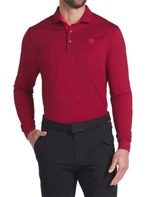 Puma Mens Cloudspun Midweight Long Sleeve Polo Shirt