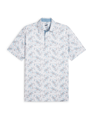 Puma Mens Cloudspun Paisley Polo Shirt