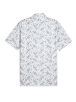 Puma Mens Cloudspun Paisley Polo Shirt