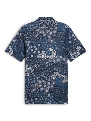 Puma Mens Cloudspun Bloom Camo Polo Shirt