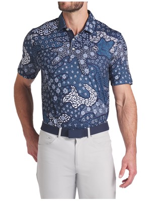 Puma Mens Cloudspun Bloom Camo Polo Shirt