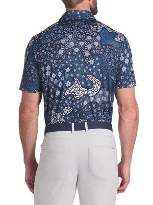 Puma Mens Cloudspun Bloom Camo Polo Shirt