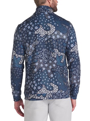 Puma Mens Cloudspun Bloom Camo 1/4 Zip Pullover