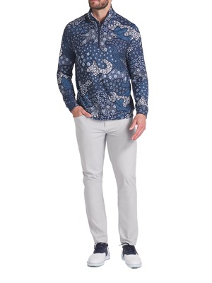 Puma Mens Cloudspun Bloom Camo 1/4 Zip Pullover