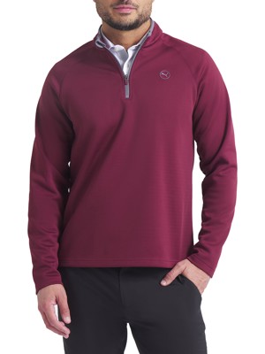 Puma Mens Waffle Fleece 1/4 Zip Pullover