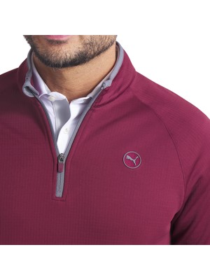 Puma Mens Waffle Fleece 1/4 Zip Pullover