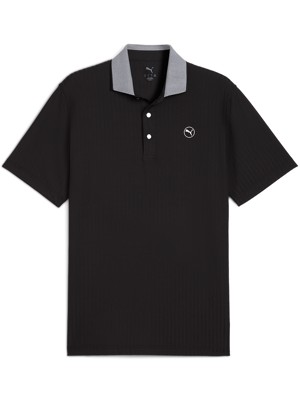 Puma Mens MATTR Stripe Jacquard Polo Shirt