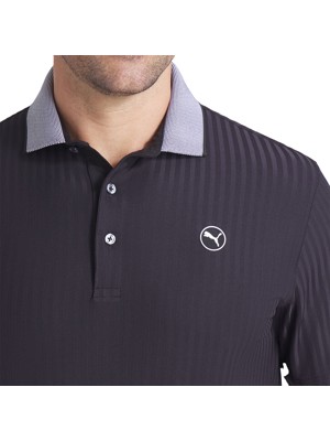 Puma Mens MATTR Stripe Jacquard Polo Shirt