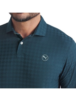 Puma Mens MATTR Houndstooth Polo Shirt