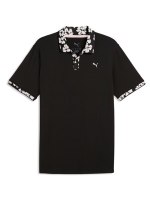 Puma Mens Modalon Floral Rib Polo Shirt