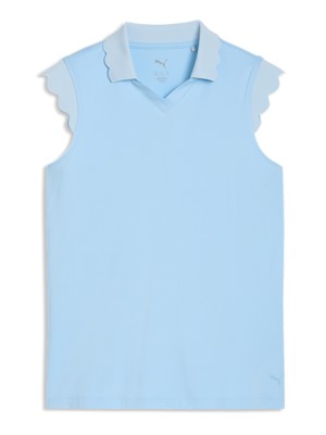 Puma Girls Cloudspun Scallop Sleeve Polo Shirt