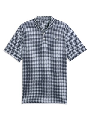 Puma Mens Cloudspun Mono Check Polo Shirt