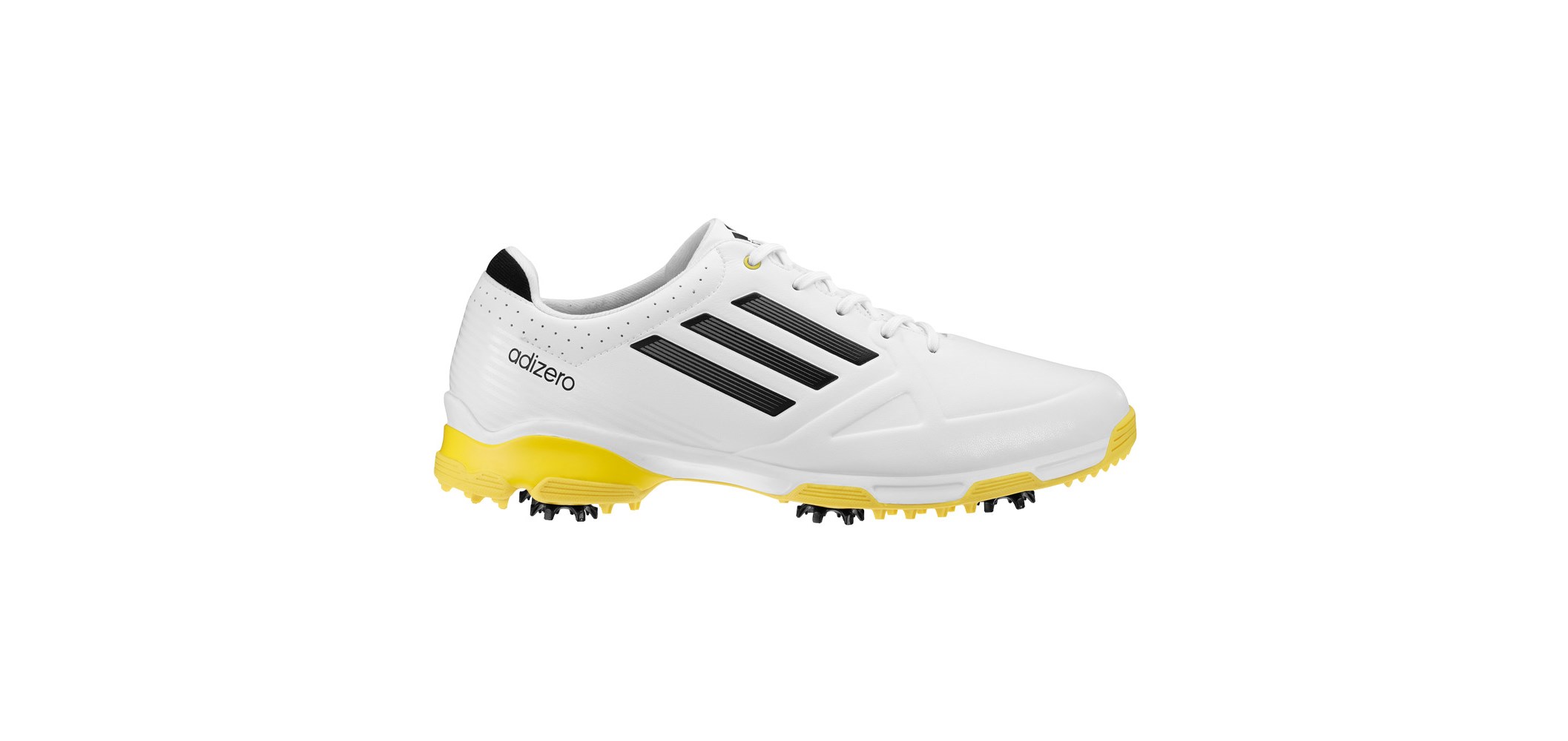 adidas 6 Spike Golf Shoe - White/Yellow