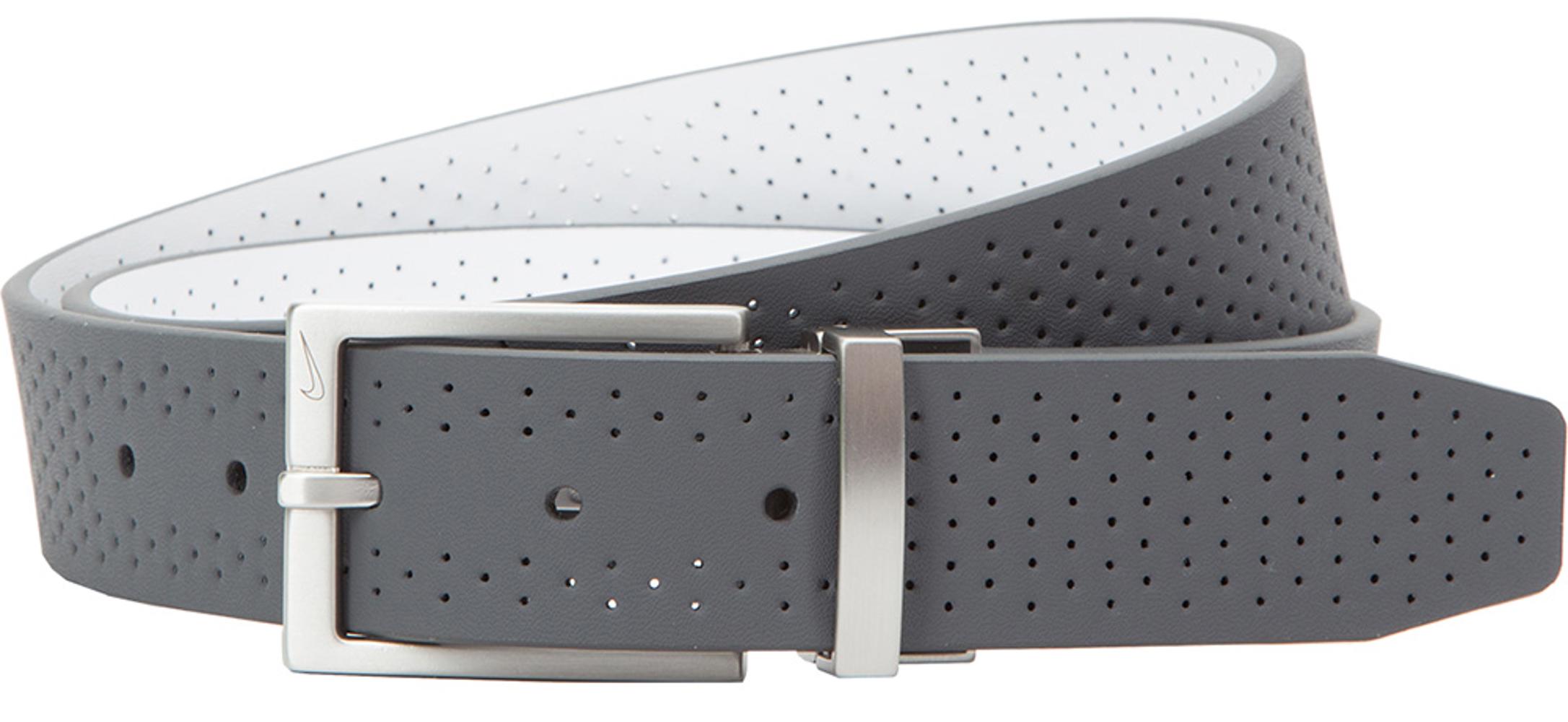 men's nike reversible double edge stitched belt