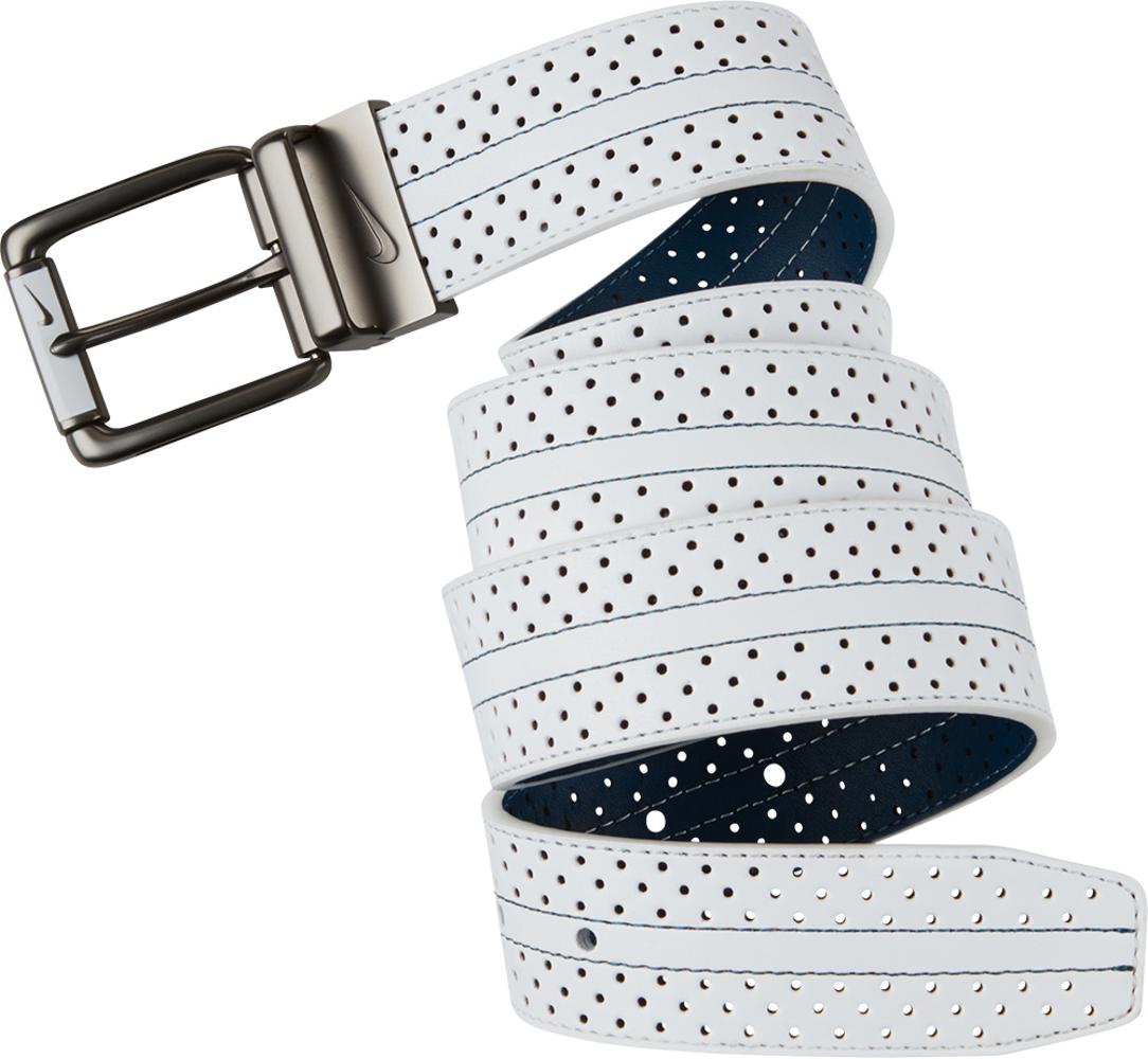 men's nike reversible double edge stitched belt