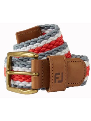 FootJoy Mens Striped Braided Belt - SALE