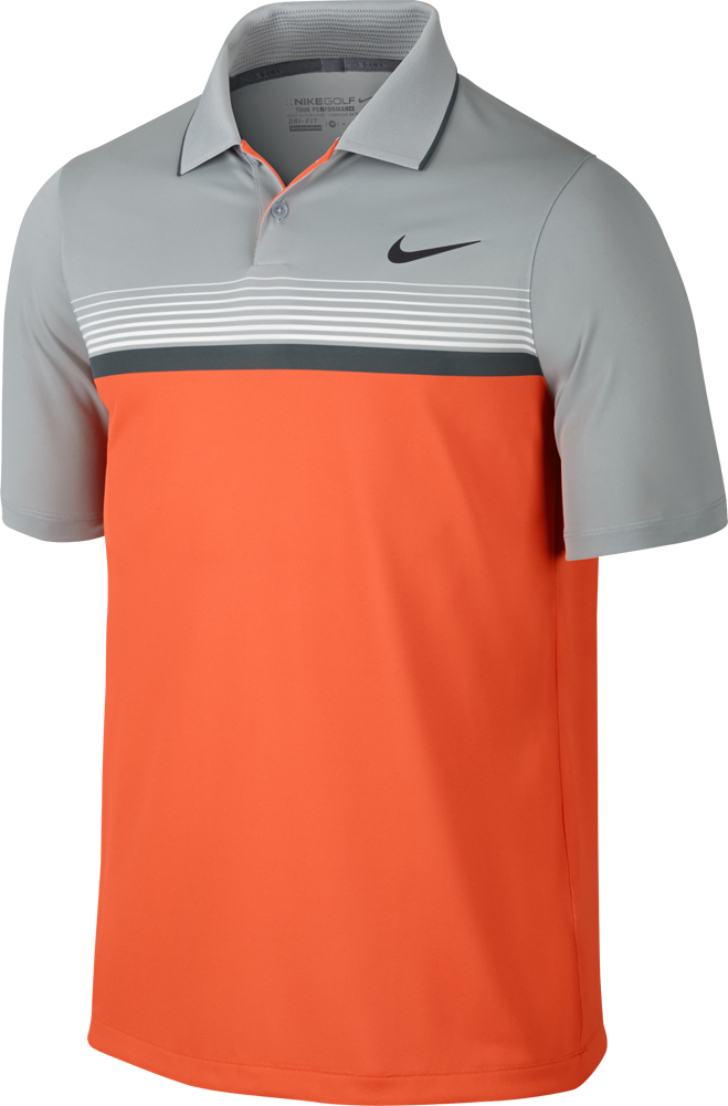 Nike Mens Modern Fit Momentum Stripe Polo Shirt | GolfOnline
