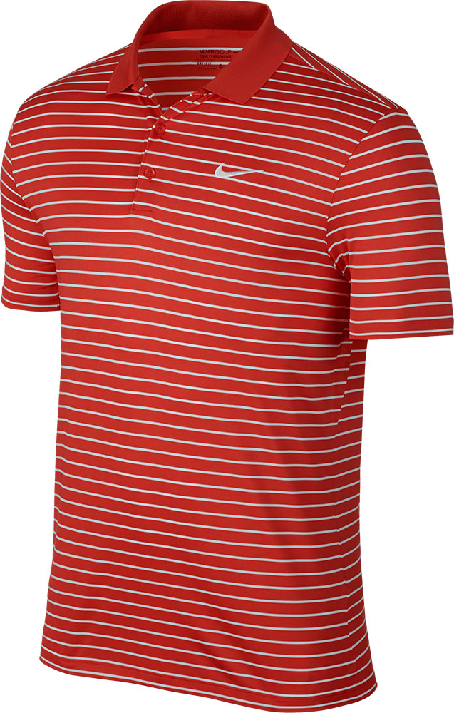 Nike Golf Mens Victory Mini Stripe Polo 