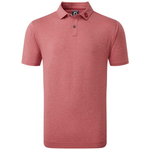 FootJoy Mens Heather Self Collar Lisle Polo Shirt