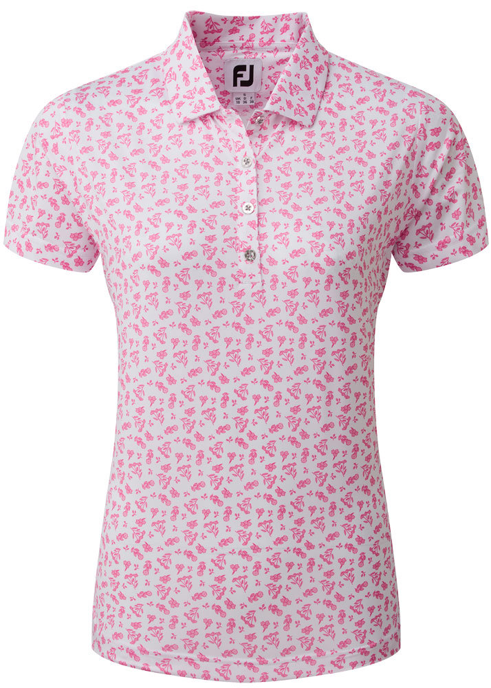 FootJoy Ladies Floral Print Lisle Polo Shirt