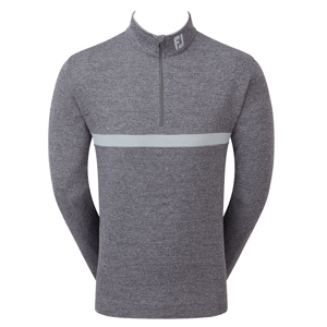 FootJoy Mens Inset Stripe Chill-Out Midlayer Pullover