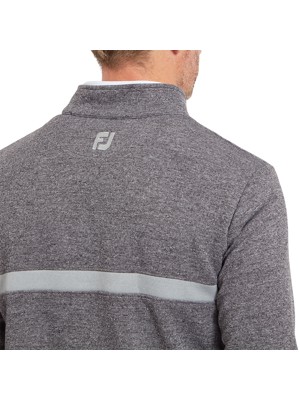 FootJoy Mens Inset Stripe Chill-Out Midlayer Pullover