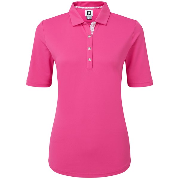 FootJoy Ladies Half-Sleeve Solid Pique Polo Shirt