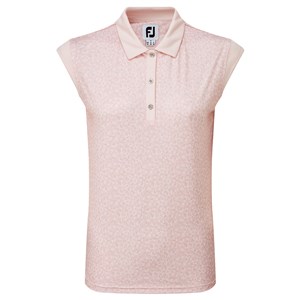 FootJoy Ladies Cap Sleeve Print Interlock Polo Shirt