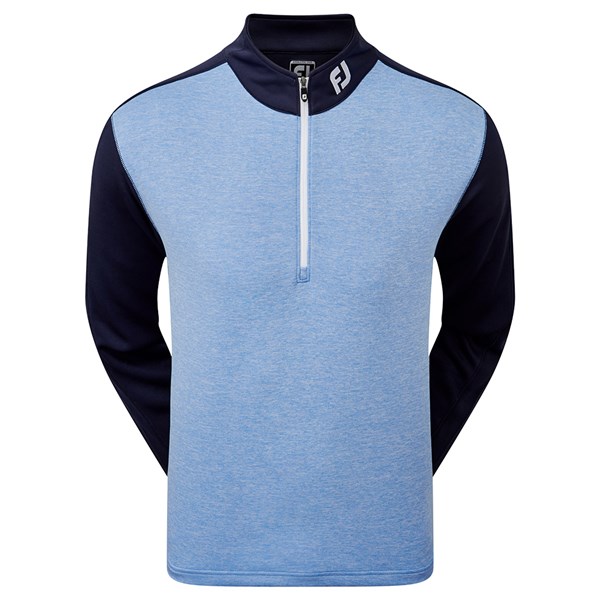 FootJoy Mens Heather Colour Block Chill Out Pullover - Golfonline