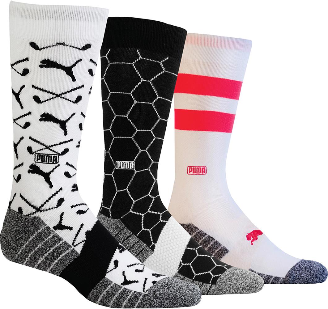 Puma Pattern Crew Socks (3 Pack)
