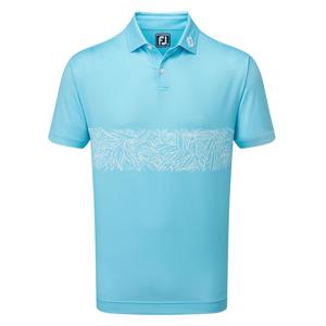 FootJoy Mens Tropical Chestband Lisle Polo Shirt