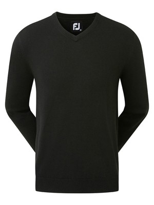 FootJoy Mens Wool Blend V-Neck Pullover