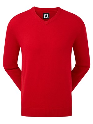 FootJoy Mens Wool Blend V-Neck Pullover