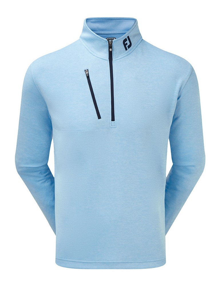 FootJoy Mens Heather Pinstripe Chill-Out Pullover 2019 - Golfonline