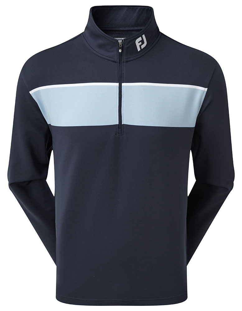 FootJoy Mens Jersey Chest Stripe Chill-Out Pullover - Golfonline