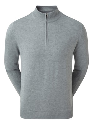 FootJoy Mens Wool Blend Half Zip Lined Pullover