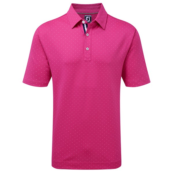 FootJoy Mens Pin Dot Print Polo Shirt | GolfOnline