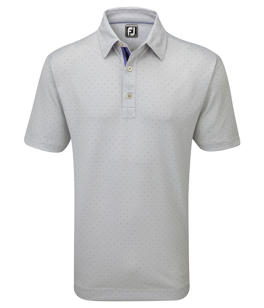 FootJoy Mens Pin Dot Print Polo Shirt | GolfOnline